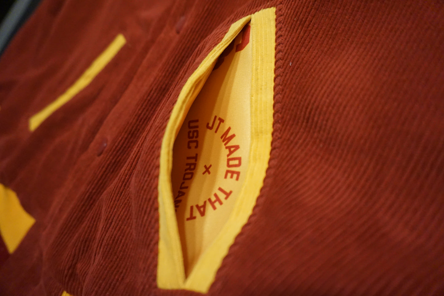 USC Corduroy Grad Varsity Jacket