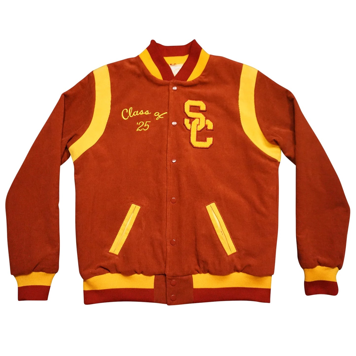 USC Corduroy Grad Varsity Jacket