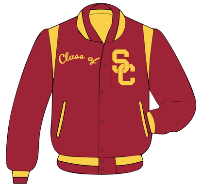 USC Corduroy Grad Varsity Jacket